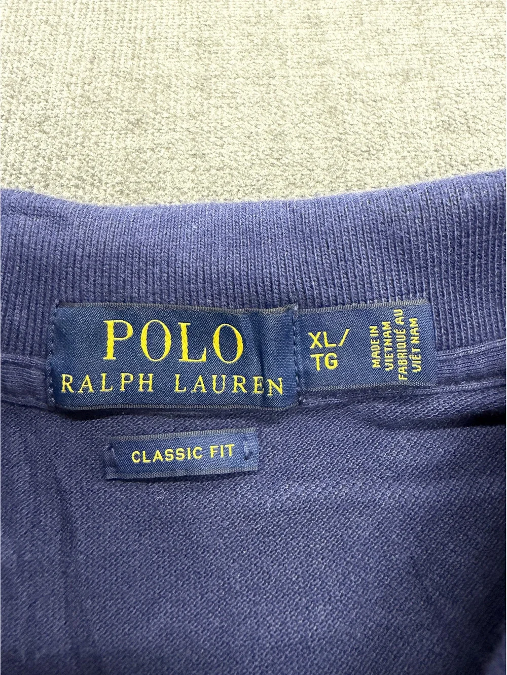 Polo Ralph Lauren Classic Fit Navy Blue Cotton Polo Shirt XL